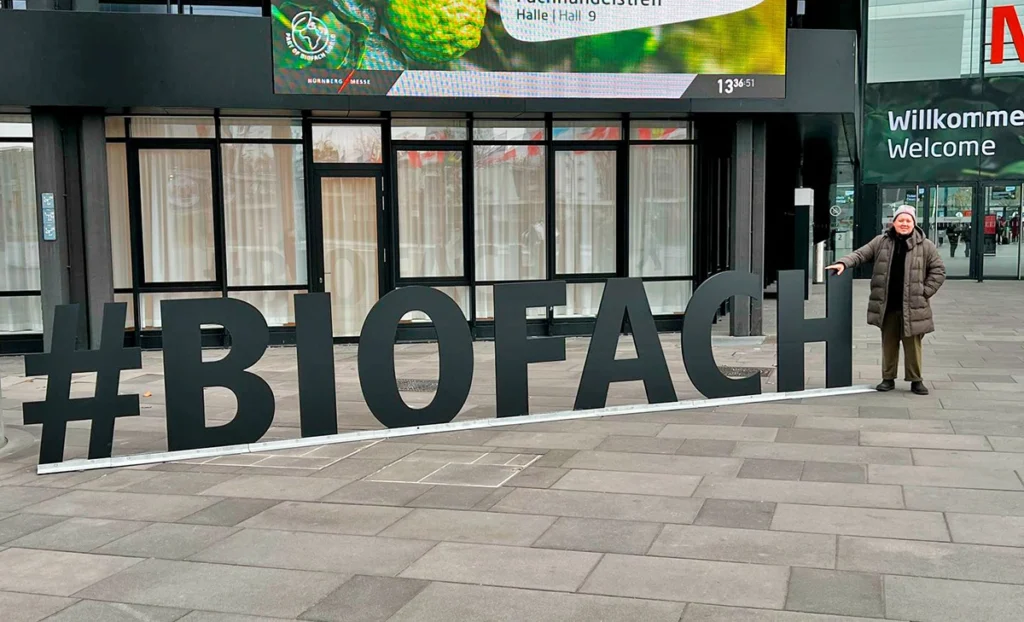 Eingang Biofach Messe