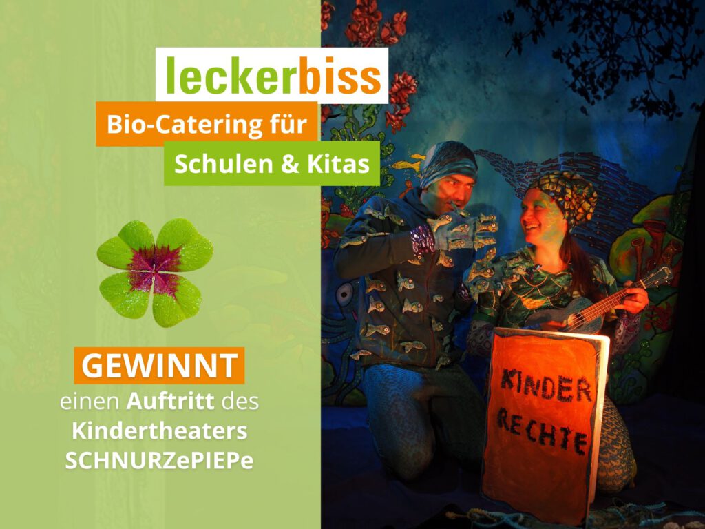Gewinnt einen exklusiven Auftritt des Kindertheaters SCHNURZePIEPe